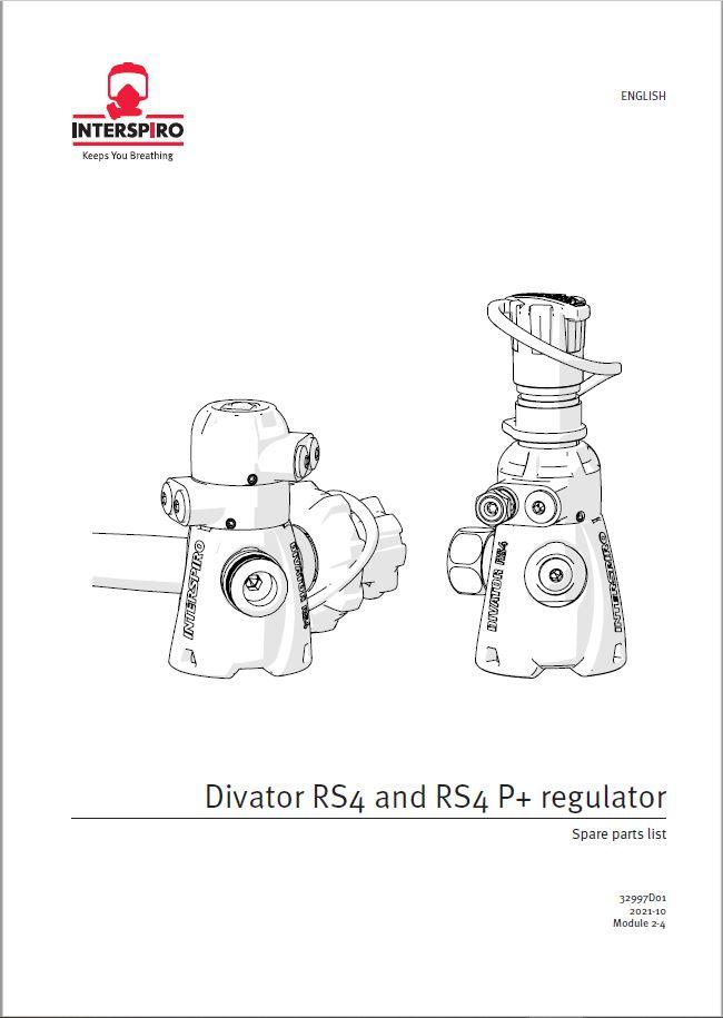 Diving - Module 2-4 - Spare parts list Divator RS4 and RS4 P+ regulator 