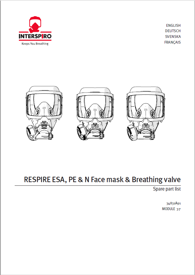 Firefighting - Module 3-7 - Spare parts & Service kits for Respire Face Mask