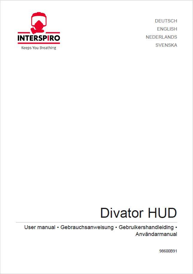Diving user manual: 98600B - Divator HUD