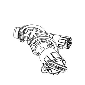 Y-piece Euro male/female QS II