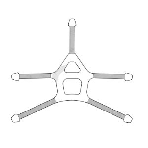 Head harness, Standard version, 5-point adjustment - EPDM