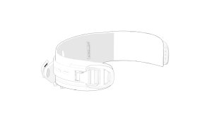 Incurve hip belt w/o straps and waist buckle