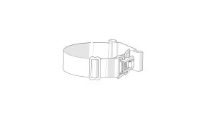 Longer Cylinder strap including buckle, Incurve