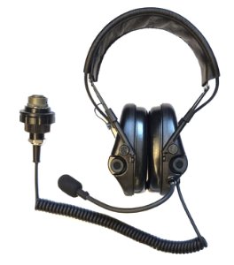 Sordin headset with ambient sound & PTT ring
