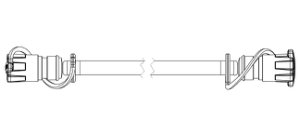 Rescue hose 2,5 m, 2 x female connections