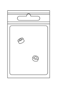 Gasket set, 1 x 335100368 & 1 x 335100369