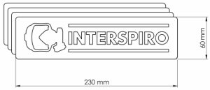 Interspiro label, 10 x 95849-01