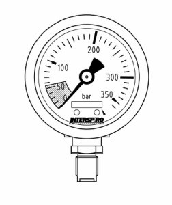 Pressure gauge with gasket set