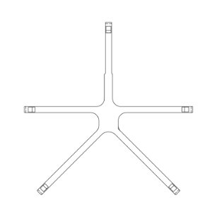 Head harness Divator, black, natural rubber