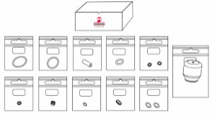 Service kit Divtator MKII with 4-port swivel