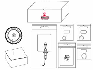 Service kit for 1 Divator breathing valve without safety pressure