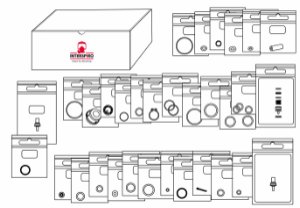 Service kit for QS II-R & Incurve-R with Cylinder Quick Coupling