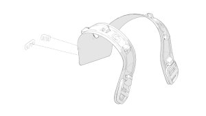 Shoulder strap unit, complete