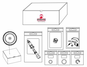 Service kit for 1 Divator Octopus breathing valve with lever