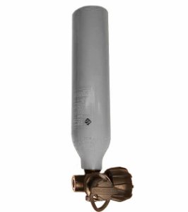 Inflator cylinder, 0.35 L - right side (as worn on diver)