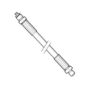 High pressure hose 880 mm