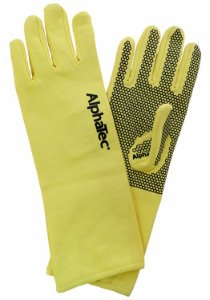 AlphaTec Overglove #58-800, yellow, size 11