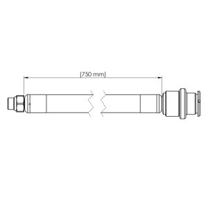 Dry suit hose, CEJN, 0.75 M